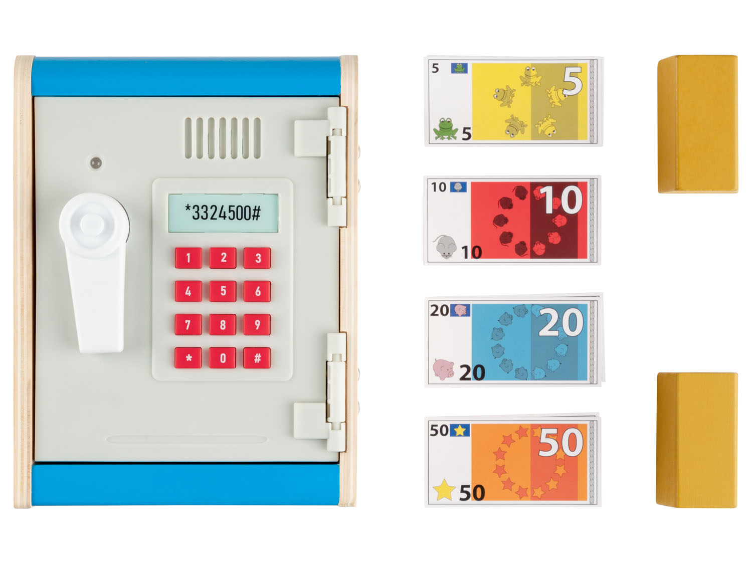 Playtive Küchen- und Kaufmannsladenzubehör aus Holz (Safe) | 04055334263085