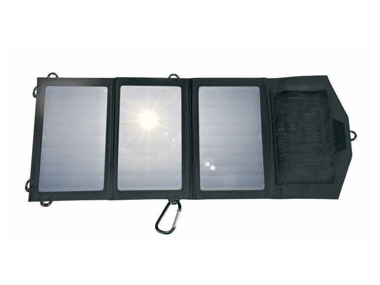 Gehe zu Vollbildansicht: SILVERCREST® Solarpanel Ladegerät, faltbar, mit 15 Watt Input, 10 Watt Output - Bild 1