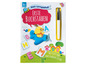 Ein Buchstaben-Lernbuch für Kinder mit Stift zum Schreiben
