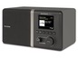 Ein schwarzes TechniSat DIGITRADIO 300 C mit STAR*SAT RADIO Display