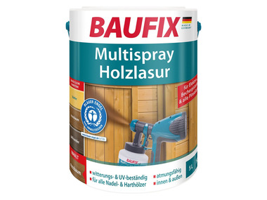 BAUFIX Multispray-Holzlasur, 5 Liter