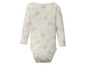 Baby-Body mit grauem Elefanten- und Ballonmuster.