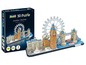 Ein 3D-Puzzle der Londoner Skyline mit Big Ben, London Eye und Tower Bridge.