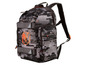 Ein schwarzer Rucksack mit Camouflage-Muster von Nerf Nation.