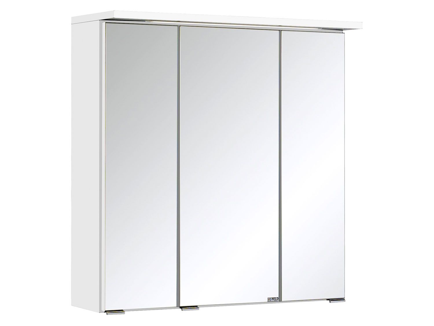 HELD Bologna 3D Spiegelschrank 60/70/80/90/100cm (LED Einbauleuchte, Weiß, 60 cm) | 04251639433288