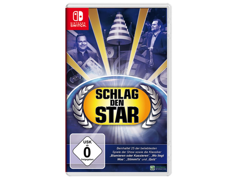 Gehe zu Vollbildansicht: Schlag den Star, für Nintendo Switch, für 1- 4 Spieler, mit 25 Spielen - Bild 1