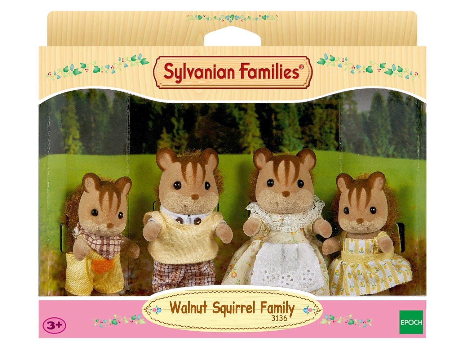 Sylvanian Families Walnuss Eichhörnchen Zwillinge – 2 Bewegliche Figuren, Ca. 4-6 Cm, Mit Zubehör
