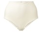 Beigefarbene Unterhose mit hohem Bund.
