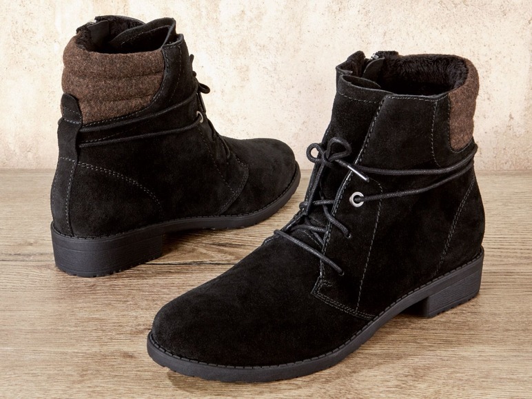 Gehe zu Vollbildansicht: ESMARA® Boots Damen, angenehm weiches Warmfutter, Obermaterial aus Leder und Textil - Bild 5