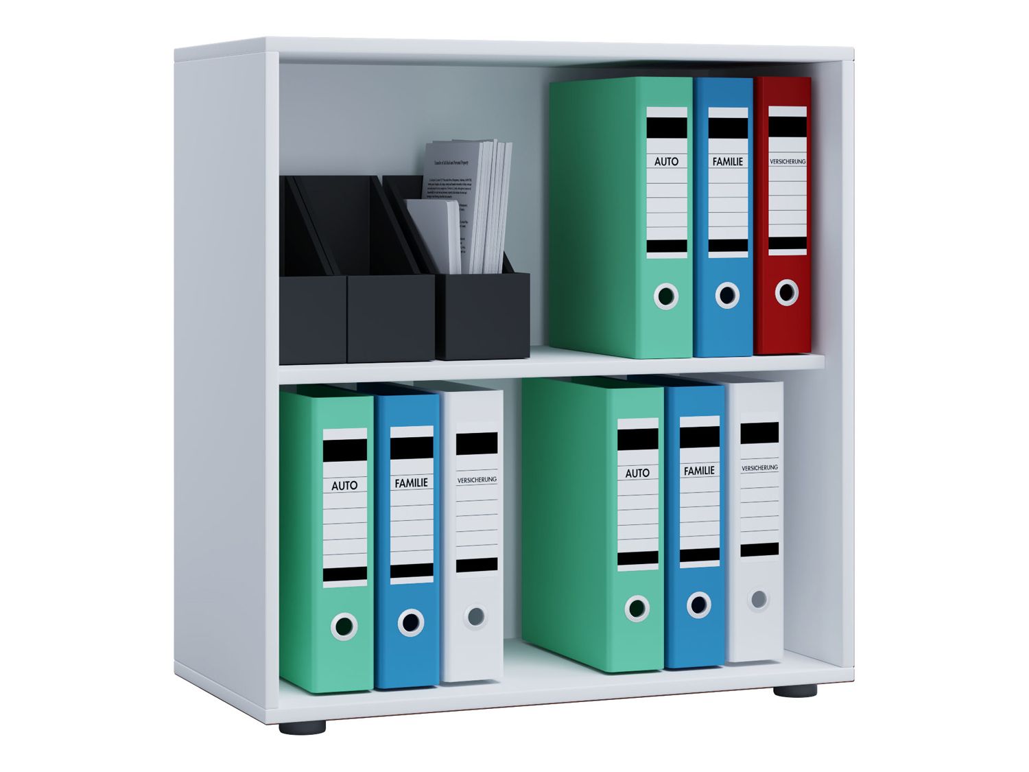 VCM Büroregal Lona (ohne Türen, Weiß, L) | 04051814370748