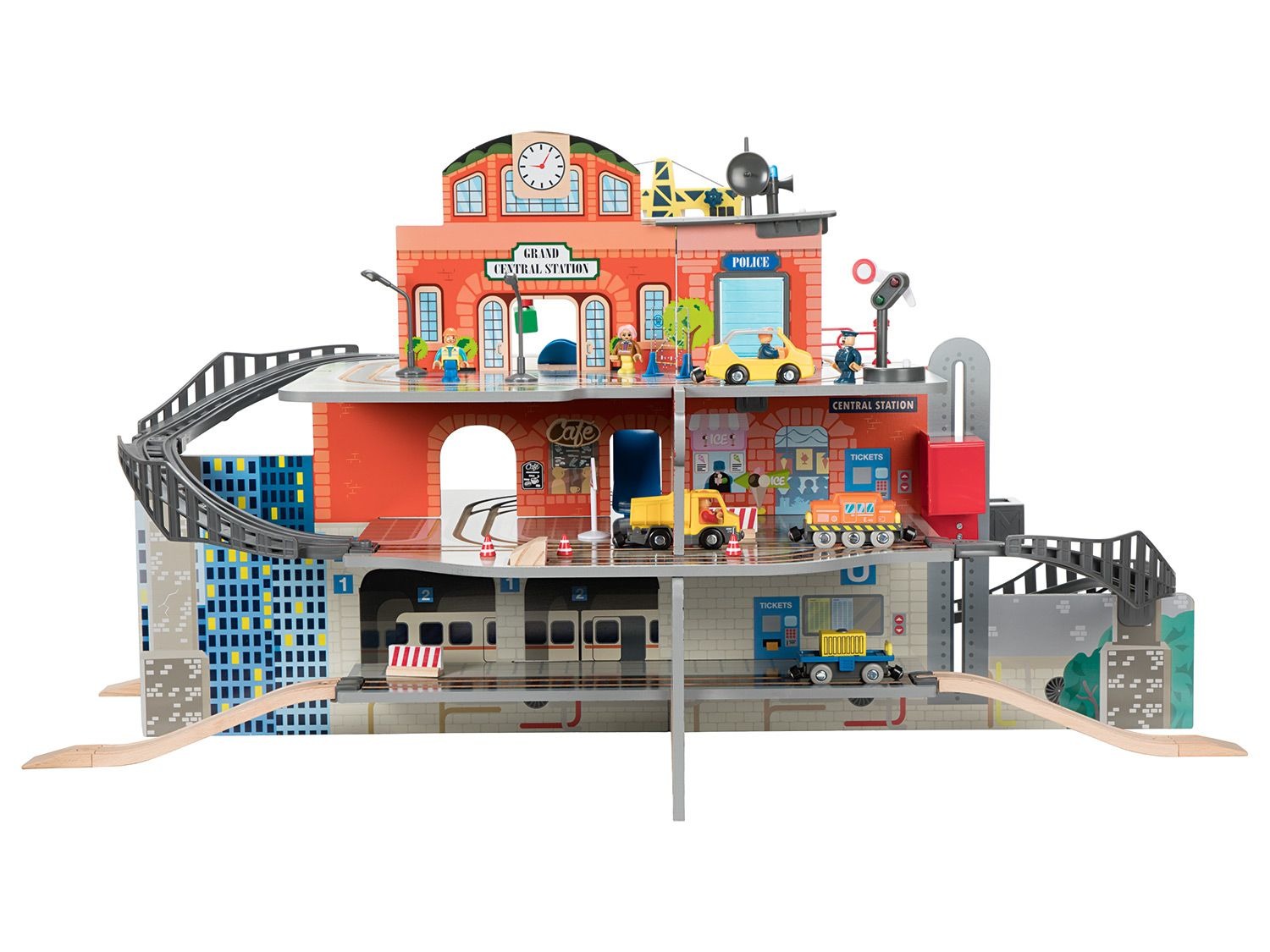 PLAYTIVE® JUNIOR, XXLSet Bahnhof / Logistikzentrum, E…