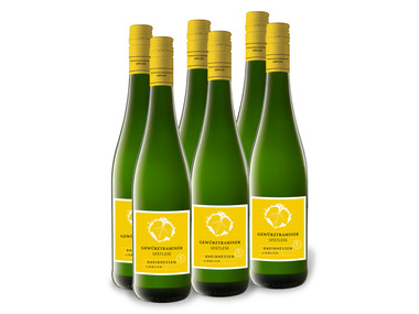 6 x 0,75-l-Flasche Weinpaket Gewürztraminer Prädikat Spätlese lieblich, Weißwein
