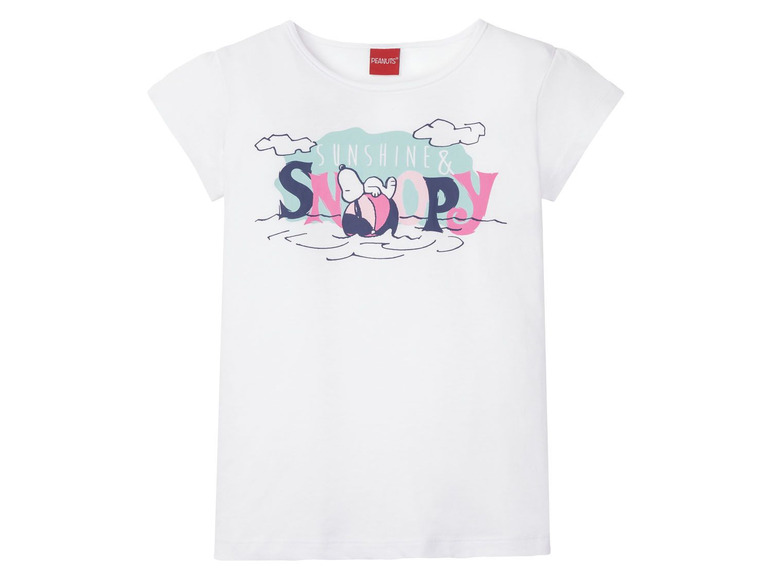 Weißes T-Shirt mit Peanuts Snoopy Aufdruck