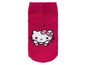 Eine rosa Socke mit Hello Kitty.