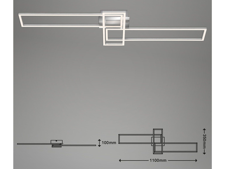 Gehe zu Vollbildansicht: Briloner CCT LED Design Deckenleuchte, Lichttemperatur + Helligkeit regulierbar - Bild 39
