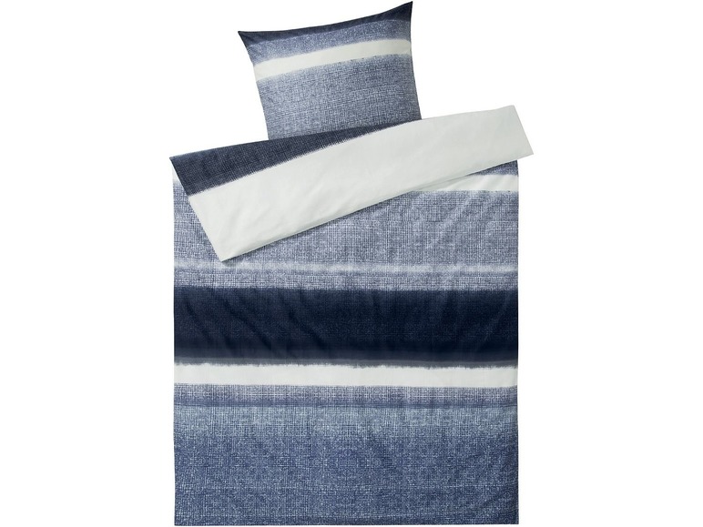 Gehe zu Vollbildansicht: MERADISO® Satin Bettwäsche, 135x200 cm, zum Wenden, mit Reißverschluss, aus Baumwolle - Bild 7
