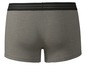 Graue Boxershorts mit schwarzem Bund.