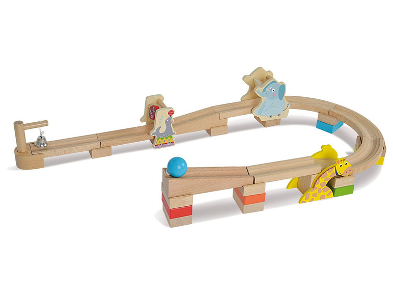 Gehe zu Vollbildansicht: Eichhorn Kugelbahn, Kinderspielzeug, für Feinmotorik, ab 3 Jahren, aus Holz - Bild 1