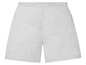 Graue Shorts mit elastischem Bund.