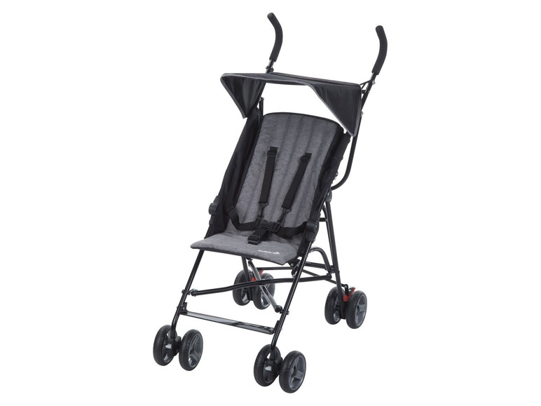 Ein schwarzer Baby Jogger City Mini GT Kinderwagen.