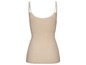 Beige Tanktop mit breiten Trägern, zum Tragen unter der Kleidung.