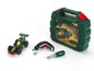 Bosch Spielzeugset mit Rennauto, Schraubendreher und Werkzeugkoffer.