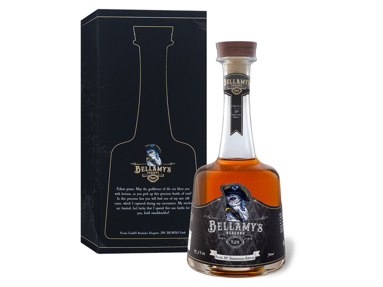 Gehe zu Vollbildansicht: Bellamy's Reserve Rum Perola 10th Anniversary Edition 47,3% Vol - Bild 1
