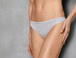 Graue Damen-Unterhose für ein bequemes Gefühl.