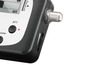 Ein schwarzer Satellitenempfänger mit einem F-Stecker.