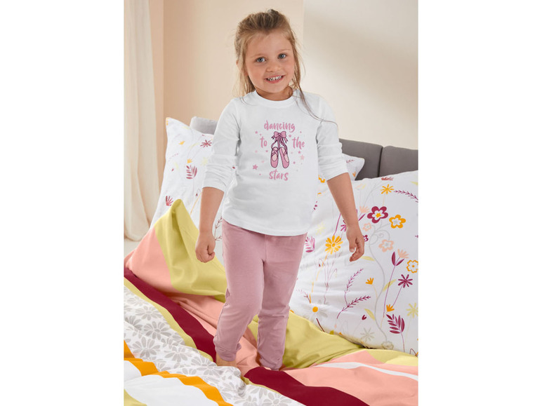 Gehe zu Vollbildansicht: lupilu® Kleinkinder Mädchen Pyjama, mit Print - Bild 21