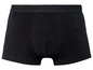 Schwarze Herren-Boxershorts.