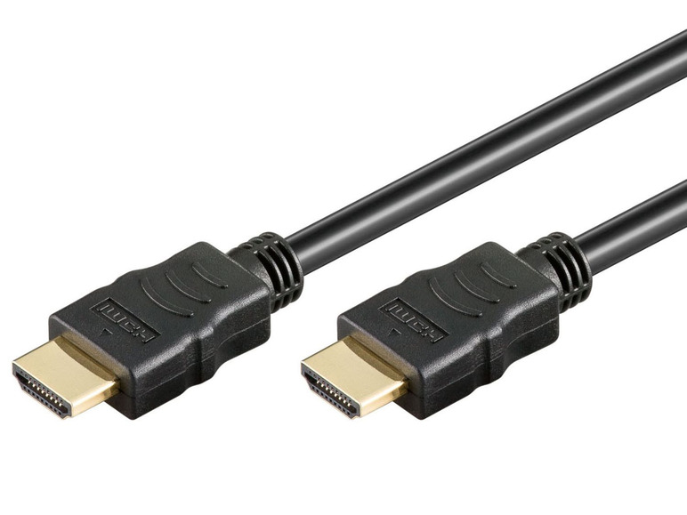 Gehe zu Vollbildansicht: Goobay High-Speed-HDMI™ Kabel mit Ethernet, 4K, schwarz, 3 m - Bild 1