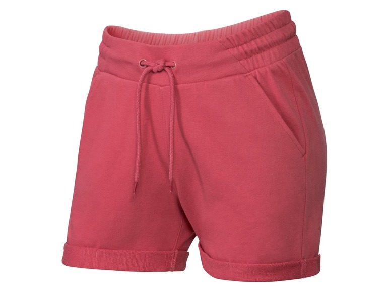 Rosa Jogging Shorts mit Kordelzug