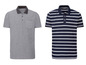 Zwei Poloshirts von Livergy: ein graues und ein blau-weiß gestreiftes Shirt.