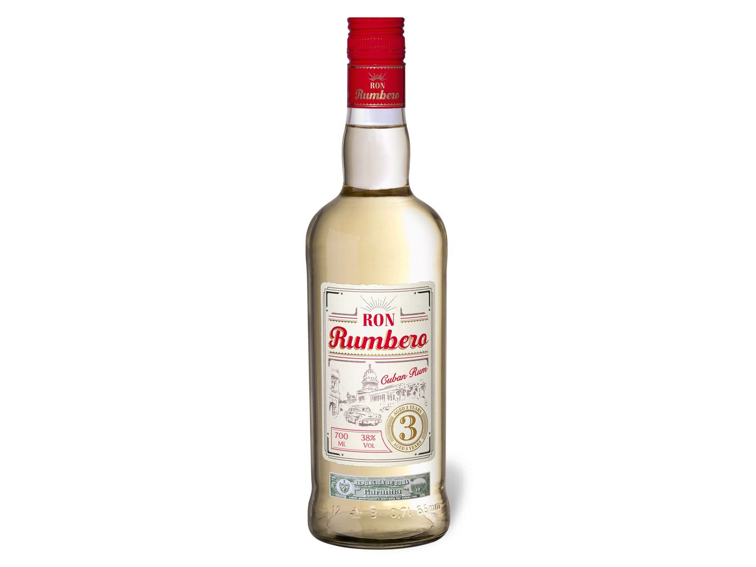 Ron Rumbero Kubanischer Rum 3 Jahre 38% Vol | LIDL