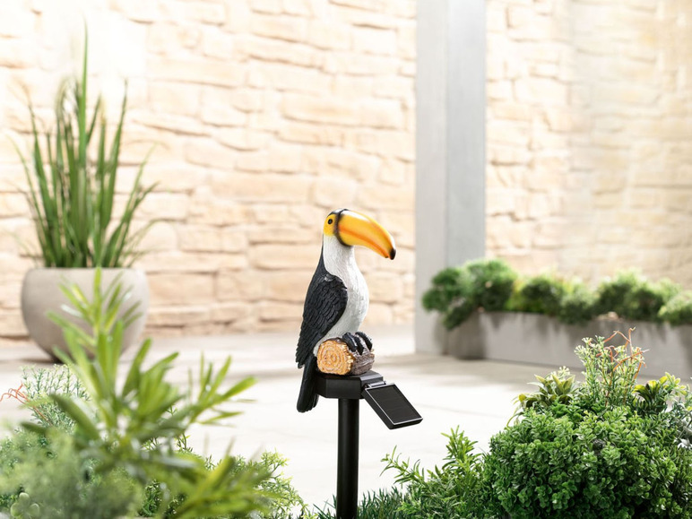 Gehe zu Vollbildansicht: MELINERA® Gartenstecker Vögel, mit Solar LED - Bild 9