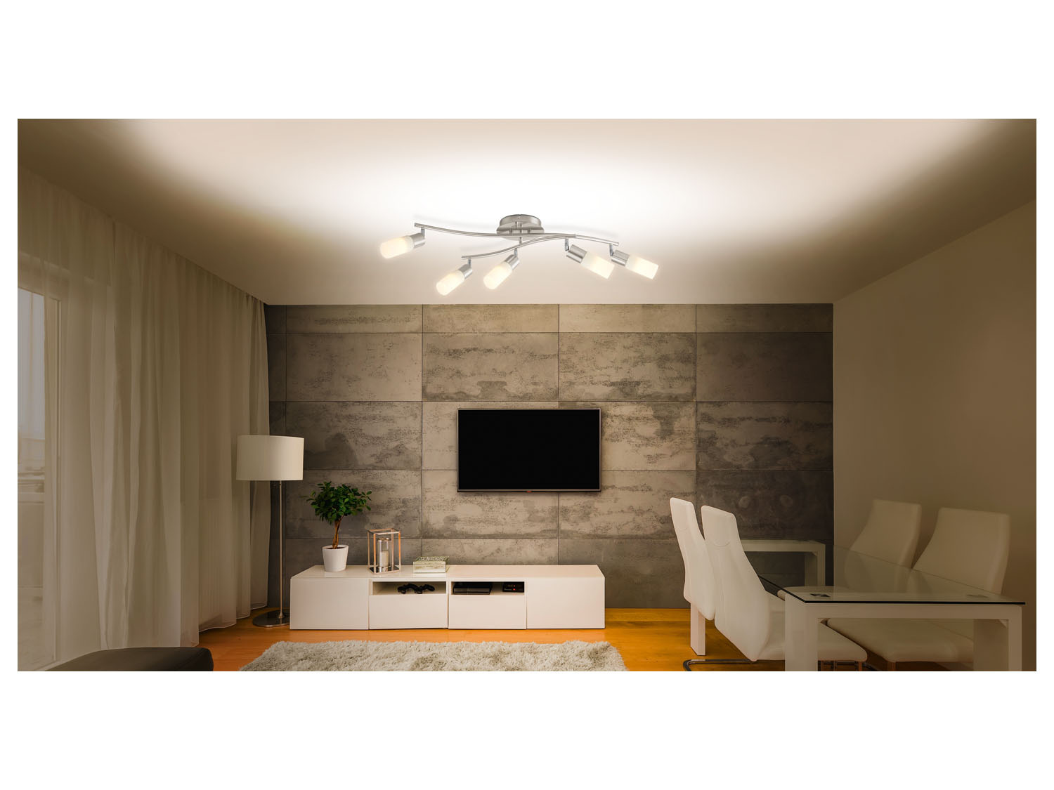 LIVARNO home Deckenleuchte LED, mit Fernbedienung