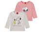 Zwei Langarmshirts mit Snoopy und Woodstock von Peanuts.