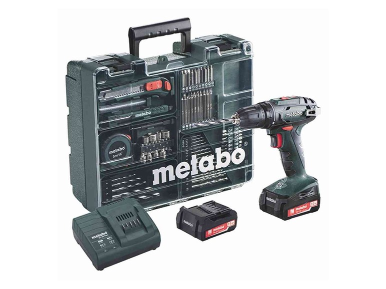 Gehe zu Vollbildansicht: Metabo Metabo Akku-Bohrschrauber-Set BS 14.4 14,4 V 2 Ah 80-tlg. - Bild 1
