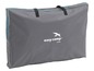 Eine graue Tragetasche mit Reißverschluss für ein easy camp Corby Zelt.