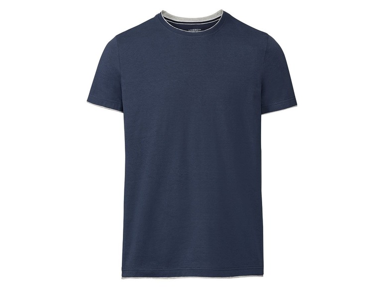 Gehe zu Vollbildansicht: LIVERGY® T-Shirt Herren, 3 Stück, mit Rundhals oder V-Ausschnitt, hoher Baumwollanteil - Bild 15