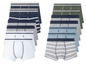 Ein Set Boxershorts in verschiedenen Farben und Mustern.