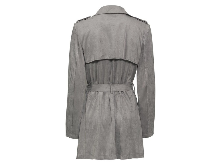 Gehe zu Vollbildansicht: ESMARA® Mantel Damen, in Veloursleder-Optik, mit Schulterzone - Bild 13