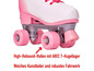 Rosa Rollschuhe mit Apollo-Rädern.