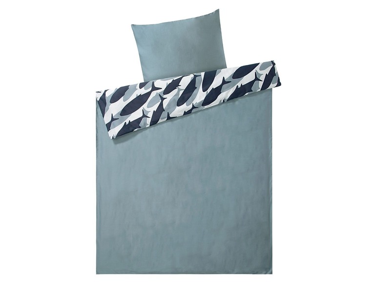 Gehe zu Vollbildansicht: MERADISO® Satin Bettwäsche, 135x200 cm, mit Knopfleiste, einlaufsicher, aus Baumwolle - Bild 3
