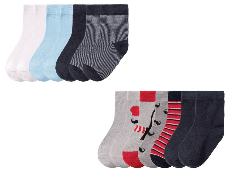 Gehe zu Vollbildansicht: LUPILU® Kleinkinder Socken Jungen, 7 Paar - Bild 1