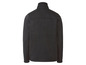Ein schwarzes Fleece-Oberteil mit Stehkragen.