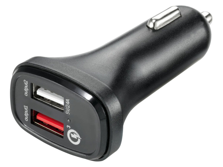 Gehe zu Vollbildansicht: SILVERCREST® USB-Ladeadapter, 2 Ladeanschlüsse, Smart Fast Charge - Bild 1