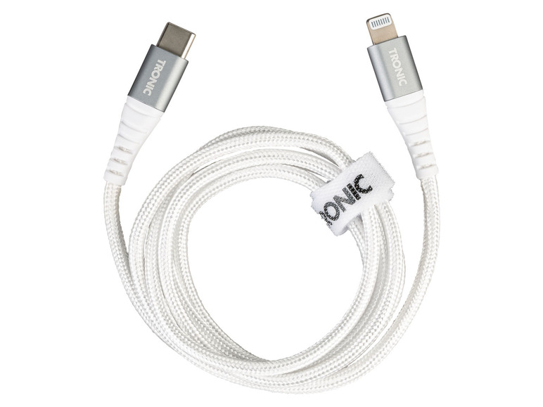 Gehe zu Vollbildansicht: TRONIC® Lade- und Datenkabel Lightning und USB-C, 1 m - Bild 2
