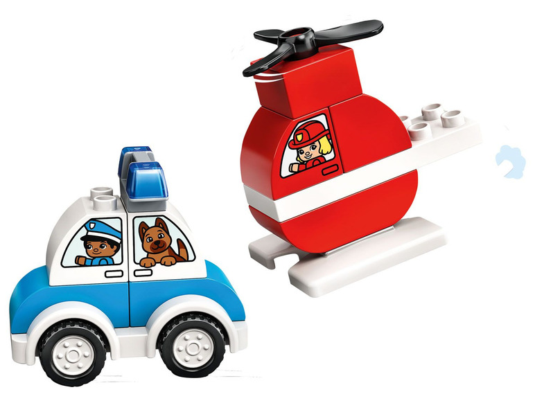 Gehe zu Vollbildansicht: LEGO® DUPLO® 10957 »Mein erster Feuerwehrhubschrauber und mein erstes Polizeiauto« - Bild 3